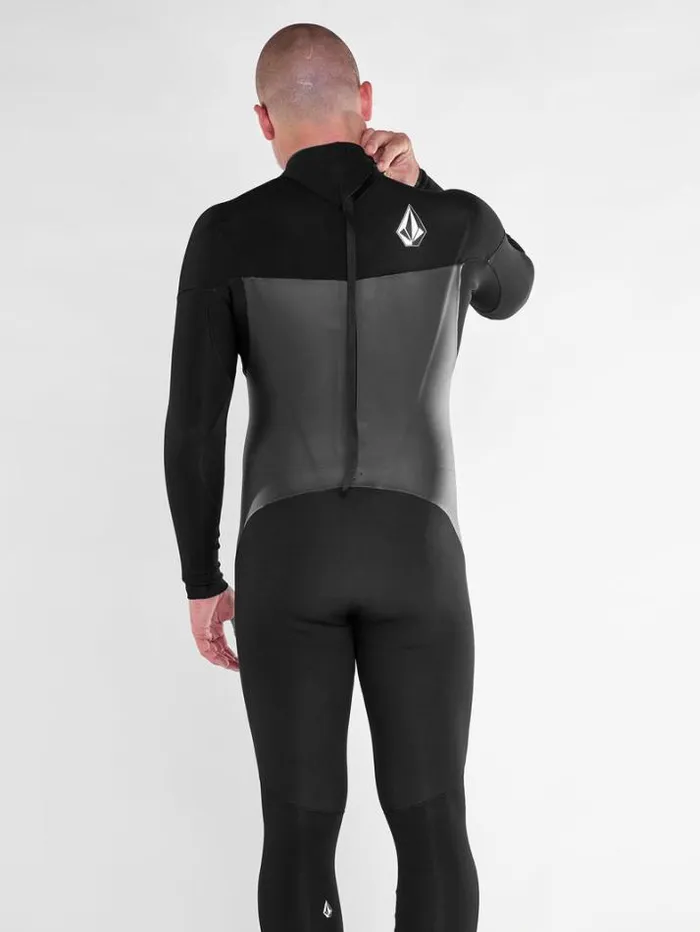 Mens Wetsuits Volcom Modulator 43mm Long Sleeve Back Zip Fullsuit 8211 Black