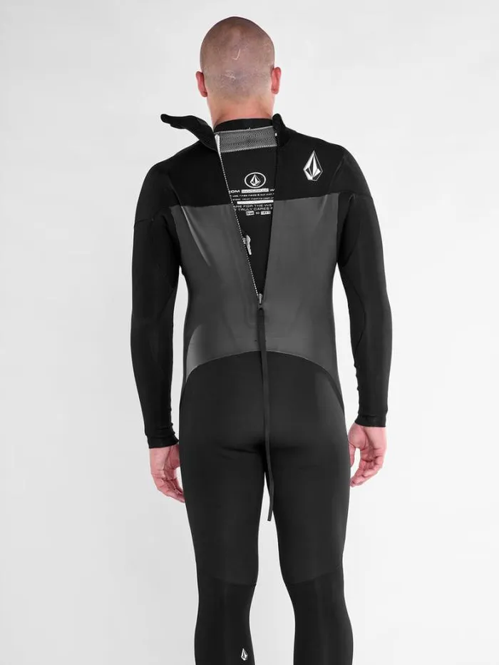 Mens Wetsuits Volcom Modulator 43mm Long Sleeve Back Zip Fullsuit 8211 Black