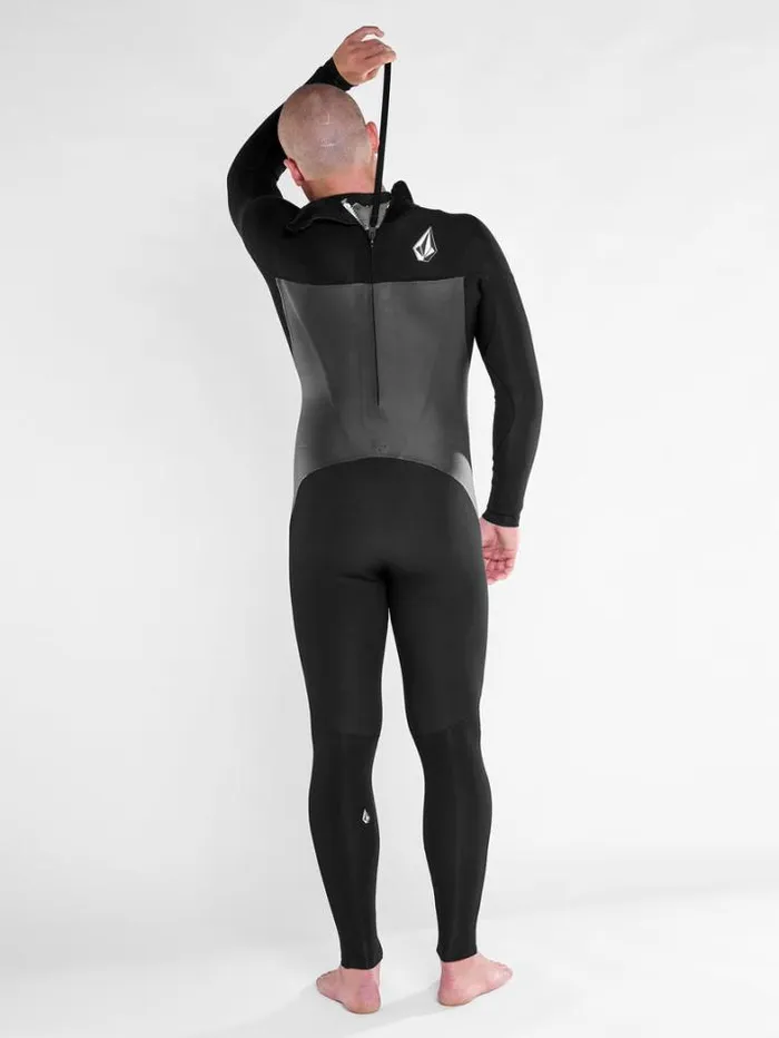 Mens Wetsuits Volcom Modulator 43mm Long Sleeve Back Zip Fullsuit 8211 Black
