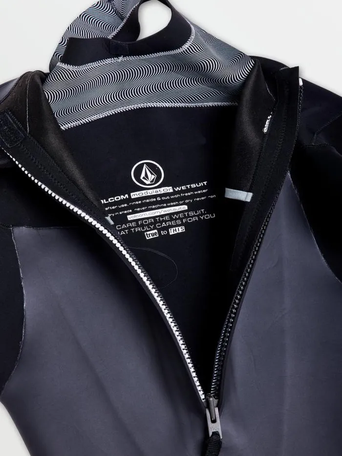 Mens Wetsuits Volcom Modulator 43mm Long Sleeve Back Zip Fullsuit 8211 Black