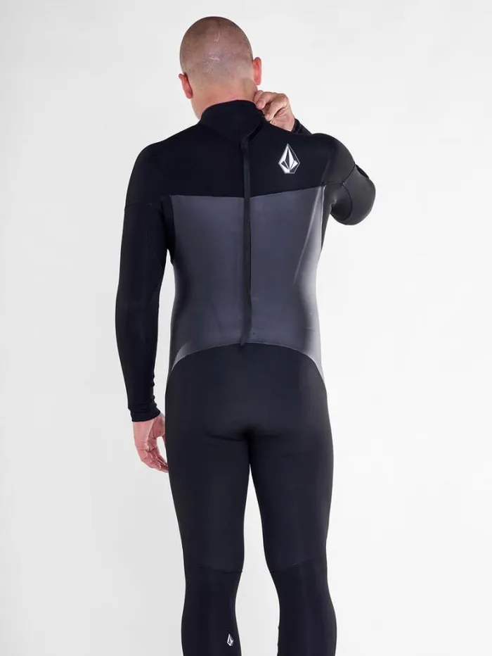 Mens Wetsuits Volcom Modulator 43mm Long Sleeve Back Zip Fullsuit 8211 Black