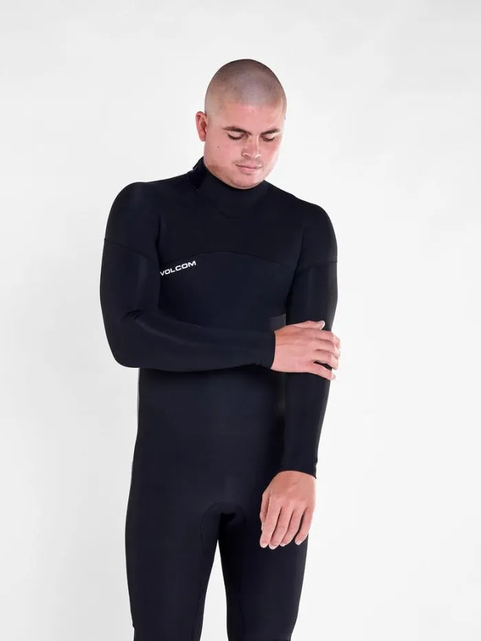 Mens Wetsuits Volcom Modulator 43mm Long Sleeve Back Zip Fullsuit 8211 Black