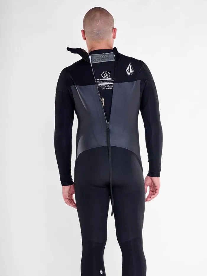 Mens Wetsuits Volcom Modulator 43mm Long Sleeve Back Zip Fullsuit 8211 Black