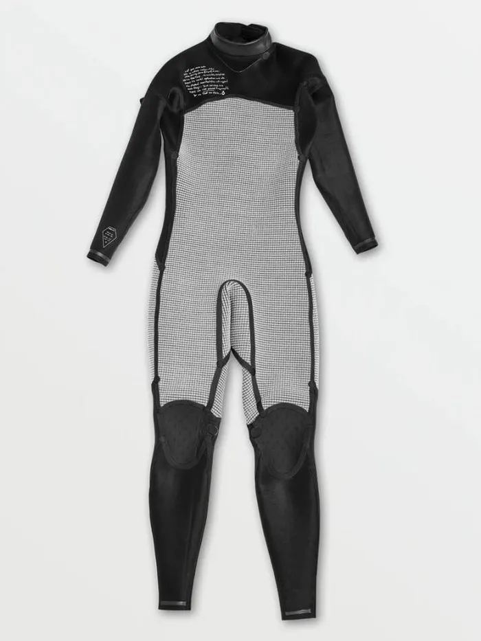 Mens Wetsuits Volcom Modulator 43mm Long Sleeve Back Zip Fullsuit 8211 Black
