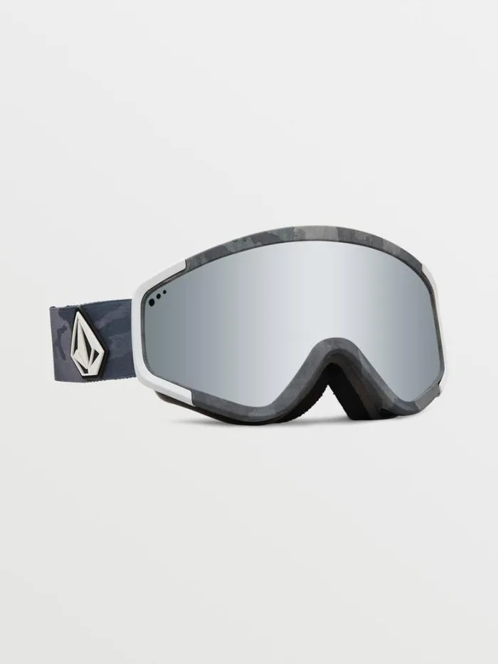 MensWomensKids Accessories Volcom Attunga Goggle 8211 Cloudwash Camo Silver ChromeBL