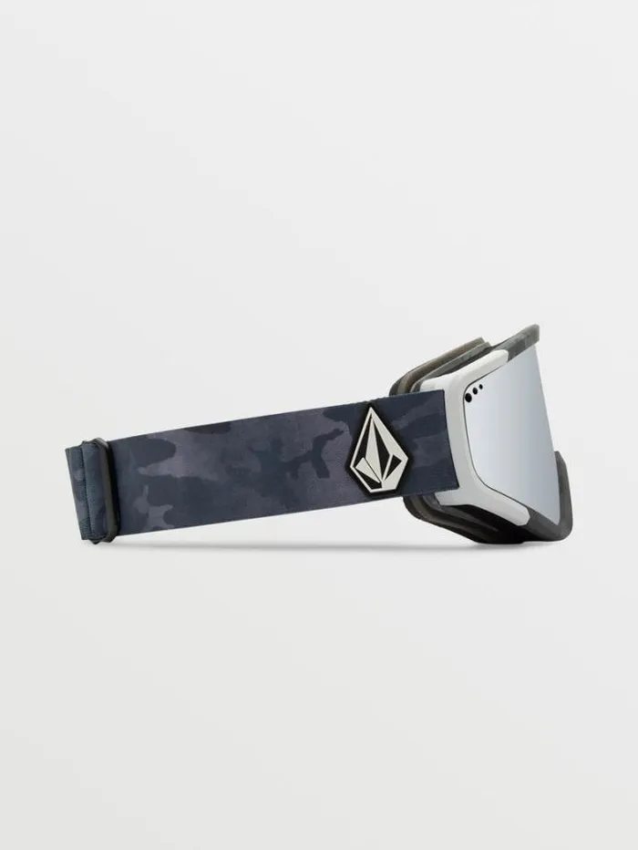 MensWomensKids Accessories Volcom Attunga Goggle 8211 Cloudwash Camo Silver ChromeBL
