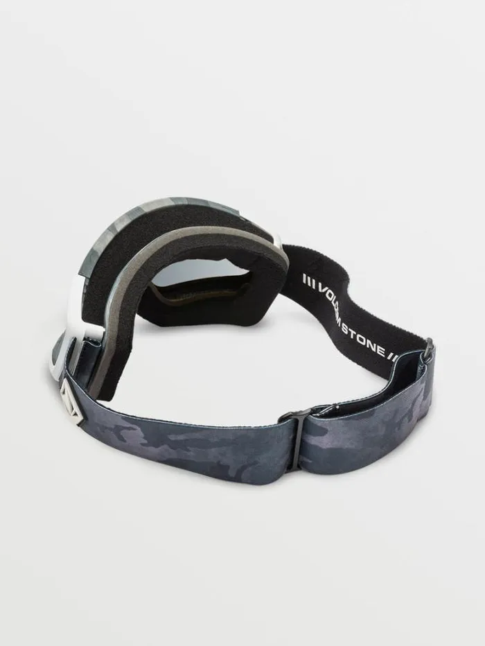 MensWomensKids Accessories Volcom Attunga Goggle 8211 Cloudwash Camo Silver ChromeBL