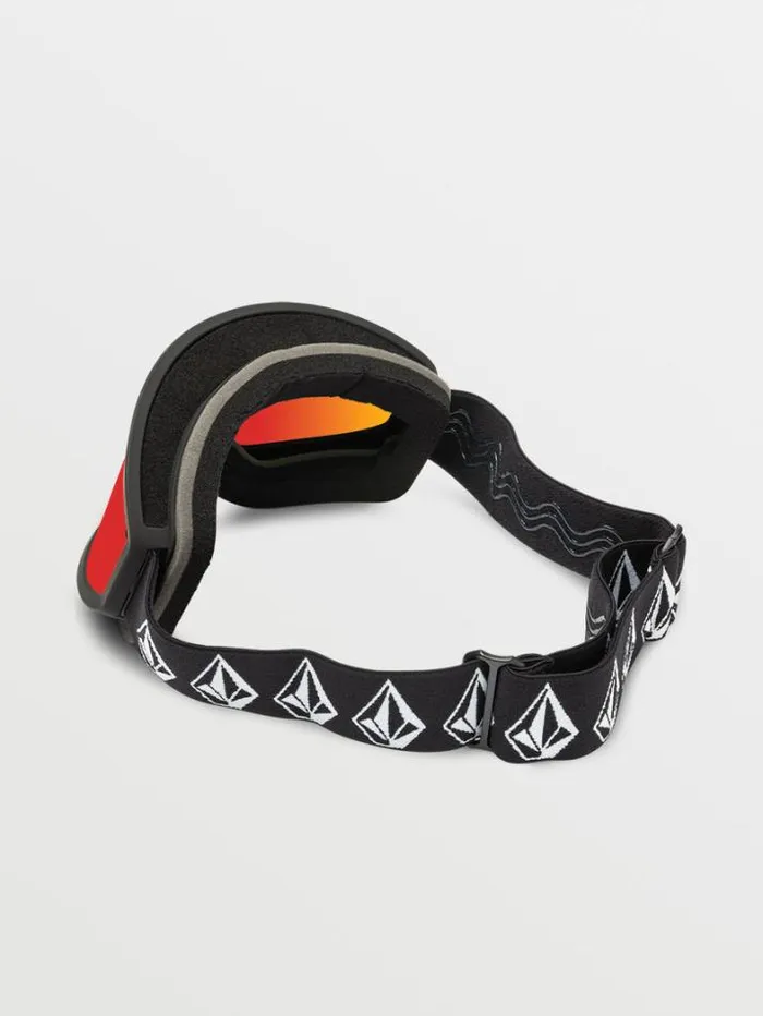 MensWomensKids Accessories Volcom Footprints Goggle 8211 Matte Black Stone Red ChromeBL