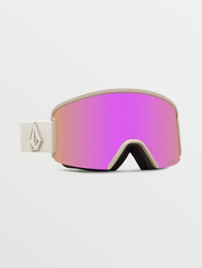 MensWomensKids Accessories Volcom Garden Goggle 8211 KhakiestSand Pink ChromeBL