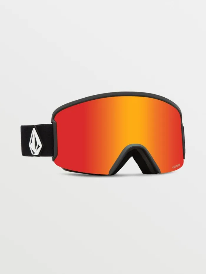 MensWomensKids Accessories Volcom Garden Goggle 8211 Matte Black Red Chrome