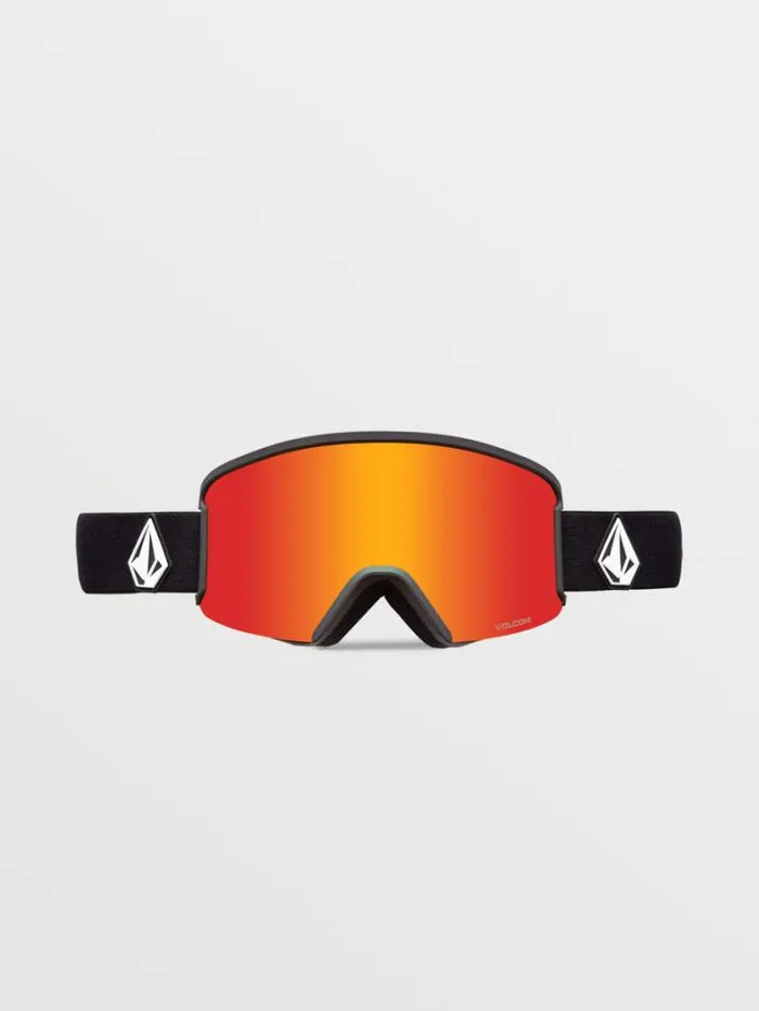 MensWomensKids Accessories Volcom Garden Goggle 8211 Matte Black Red Chrome