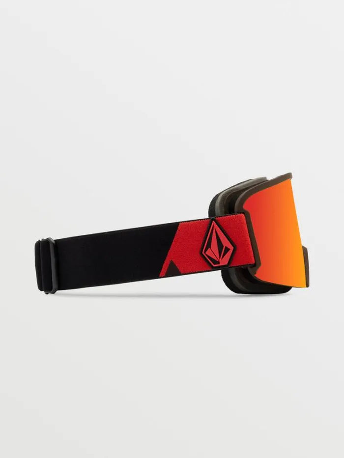 MensWomensKids Accessories Volcom Garden Goggle 8211 OrangeBrown Red ChromeBL