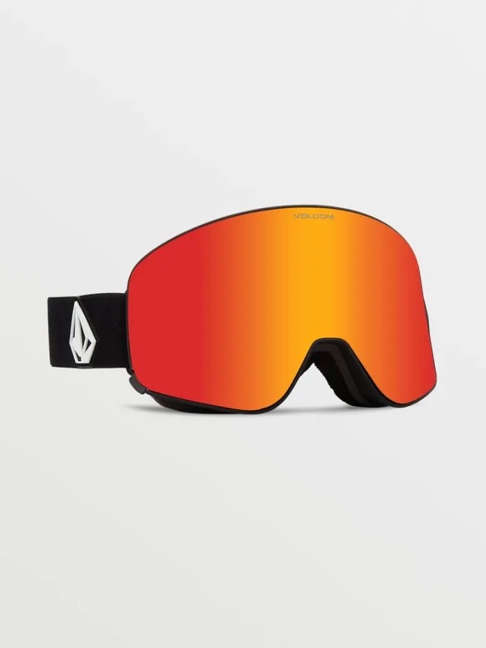 MensWomensKids Accessories Volcom Odyssey Goggle 8211 Matte Black Red ChromeBL