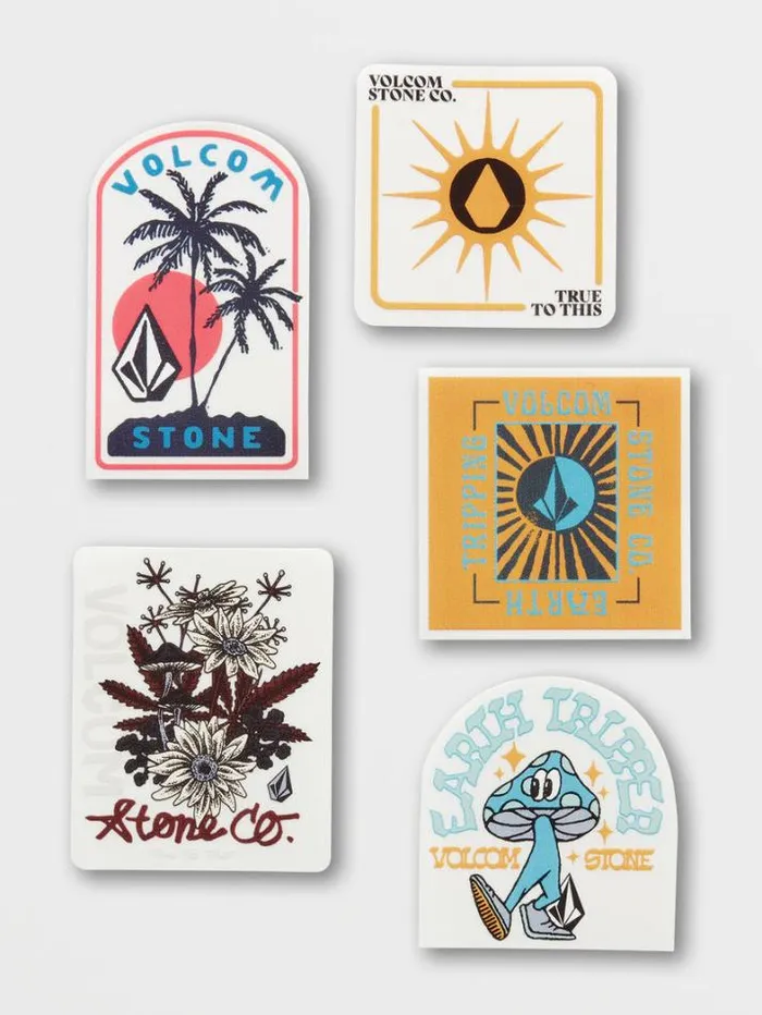 MensWomensKids Stickers Volcom Outdoor Sticker Pack 8211 Assorted