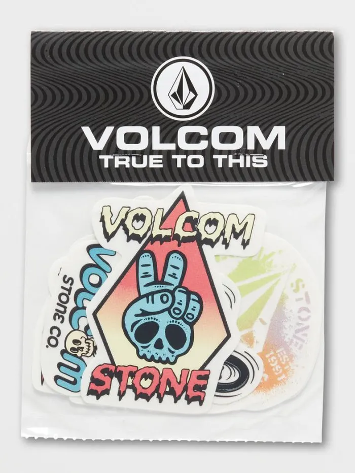MensWomens Stickers Volcom Trippy Sticker Pack 8211 Assorted