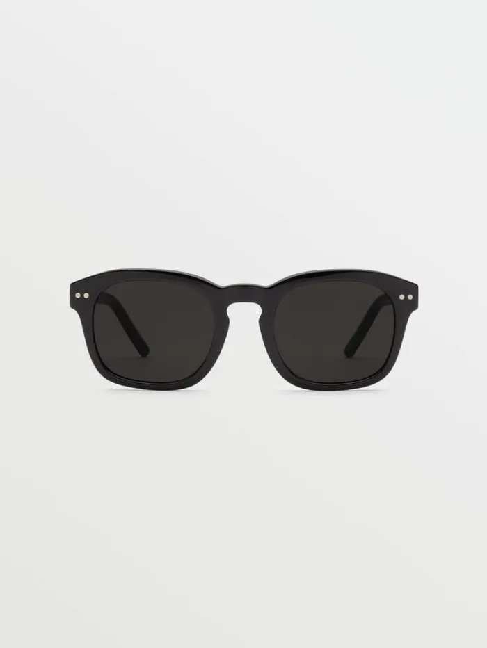 MensWomens Sunglasses Volcom Earth Tripper Sunglasses 8211 Gloss BlackGray