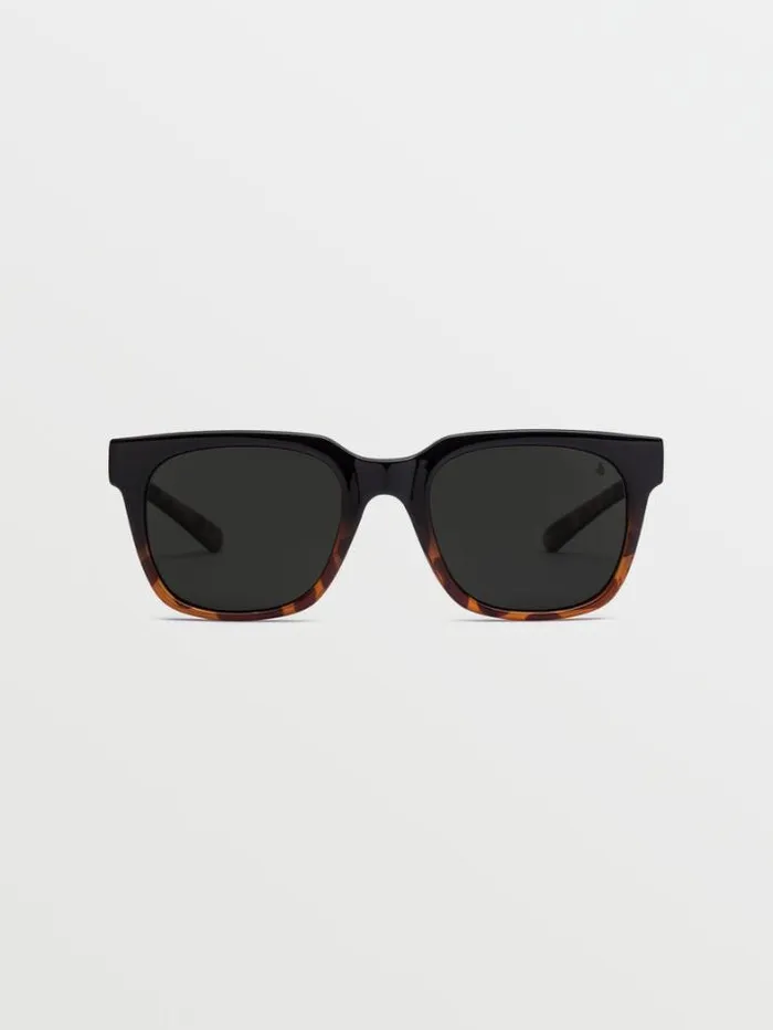 MensWomens Sunglasses Volcom Morph Sunglasses 8211 Gloss DarksideGray Polar
