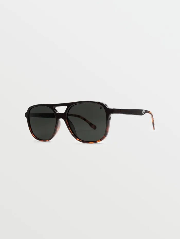 MensWomens Sunglasses Volcom New Future Sunglasses 8211 Gloss DarksideGray Polar