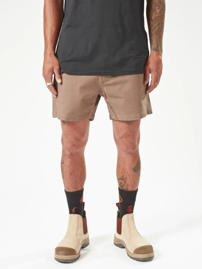 MensWorkwear Shorts Volcom Workwear Bevel Work Shorts 8211 Brindle