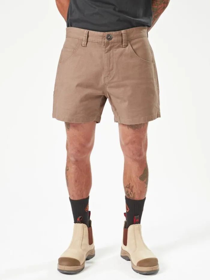 MensWorkwear Shorts Volcom Workwear Bevel Work Shorts 8211 Brindle