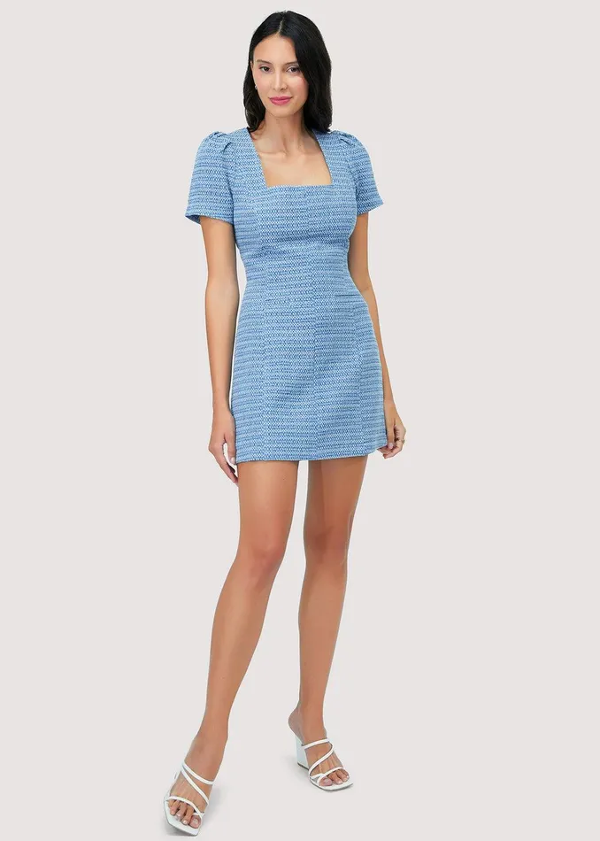 Meridian Mini Dress Blue Women Lost Wander Dresses
