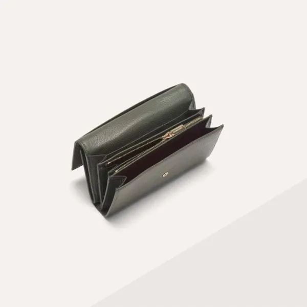 Metallic Soft Alga Women Coccinelle Wallets and Small Leather Goods