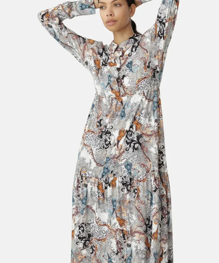 Midi Dress 8211 White Clothing Ilse Jacobsen Dresses Short