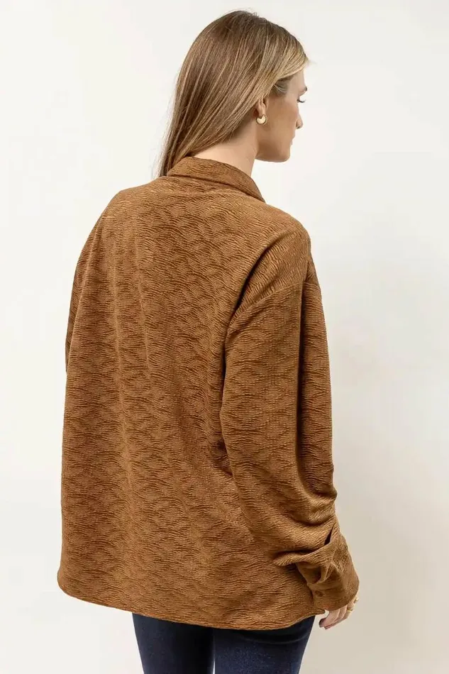Mikayla Button Up In Brown Brown Women Bohme Tops