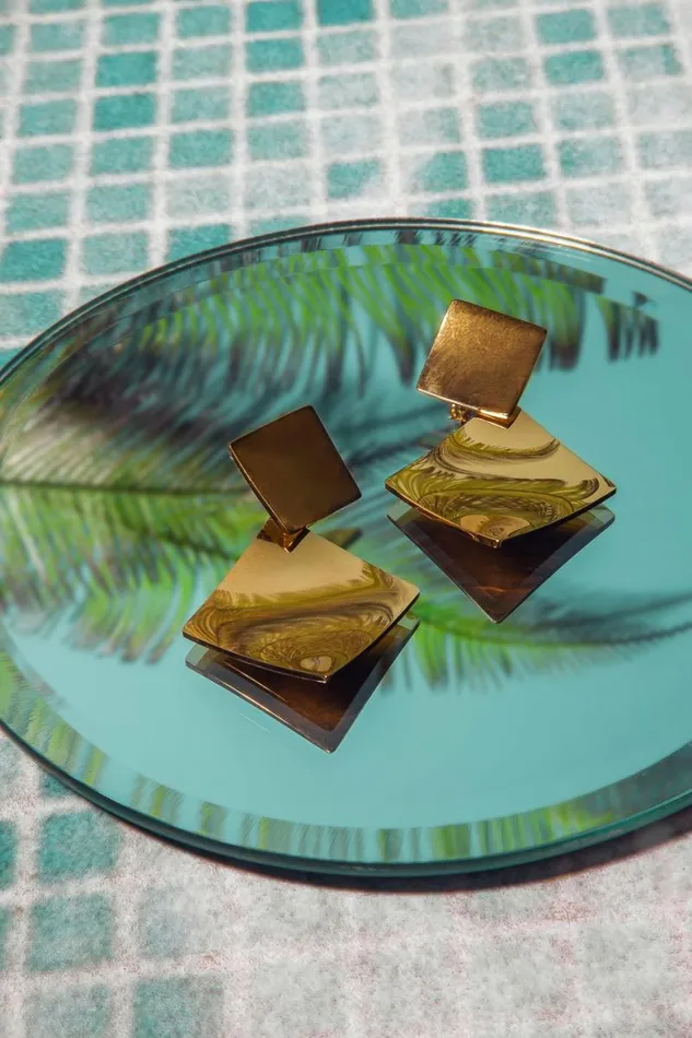 Milan Earrings Gold Women Bohme Jewelry