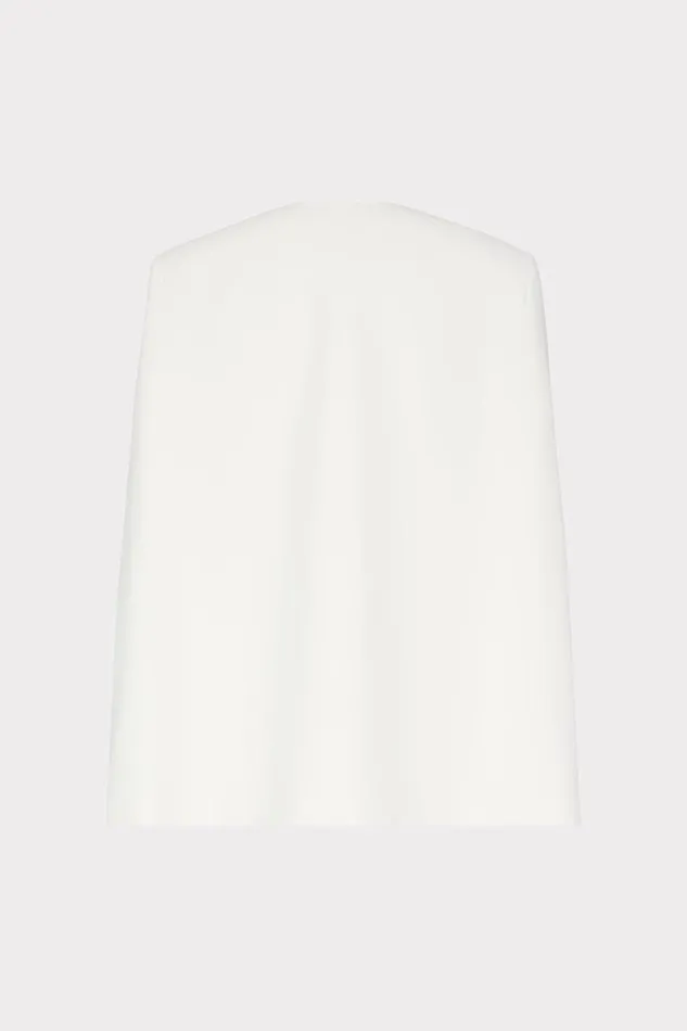 Milly Astrid Cape Blazer White Women Blazers