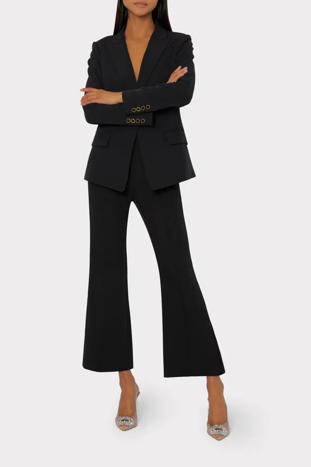 Milly Avery Cady Blazer Black Women Coats and Jackets