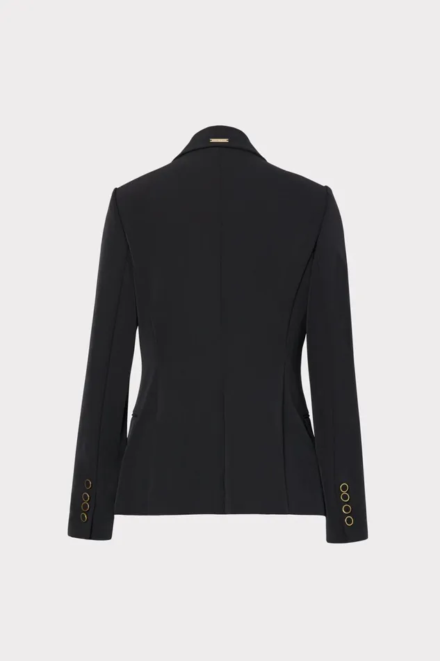 Milly Avery Cady Blazer Black Women Coats and Jackets