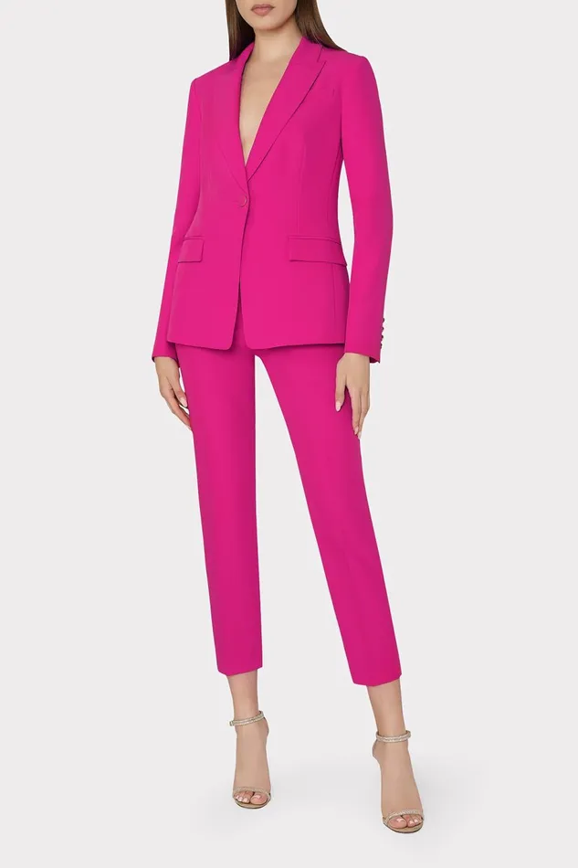 Milly Avery Cady Blazer Fuchsia Women Blazers