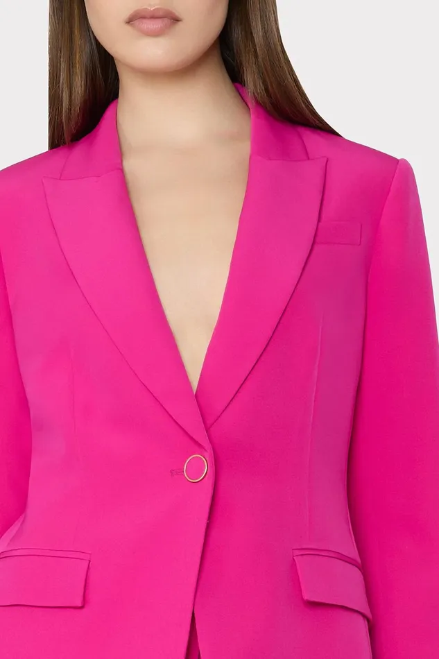 Milly Avery Cady Blazer Fuchsia Women Blazers