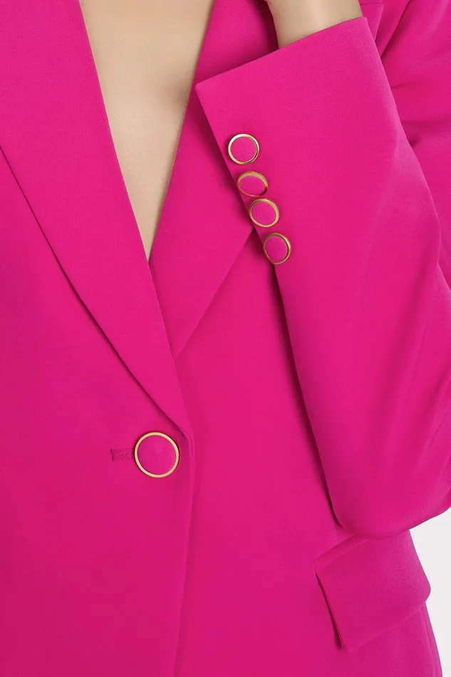 Milly Avery Cady Blazer Fuchsia Women Blazers