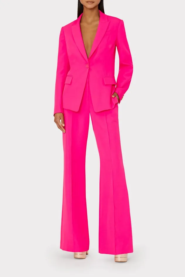 Milly Avery Cady Blazer Milly Pink Women Matching Sets