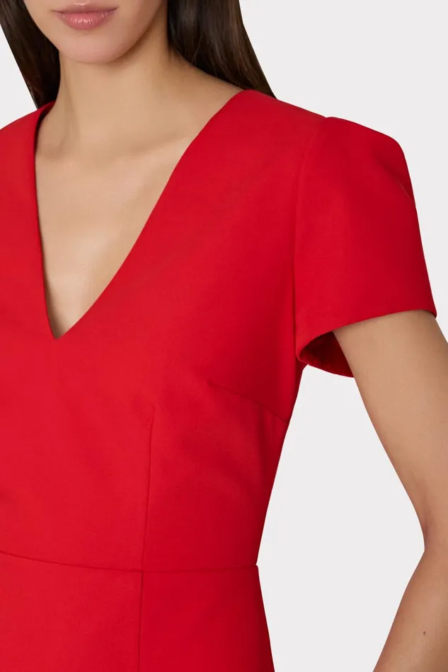 Milly Cady Atalie Dress Red Women Dresses