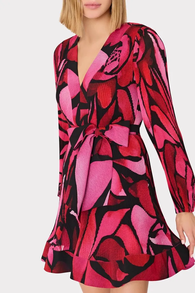 Milly Liv Dream Rose Pleated Dress Dream Rose Pink Women Dresses