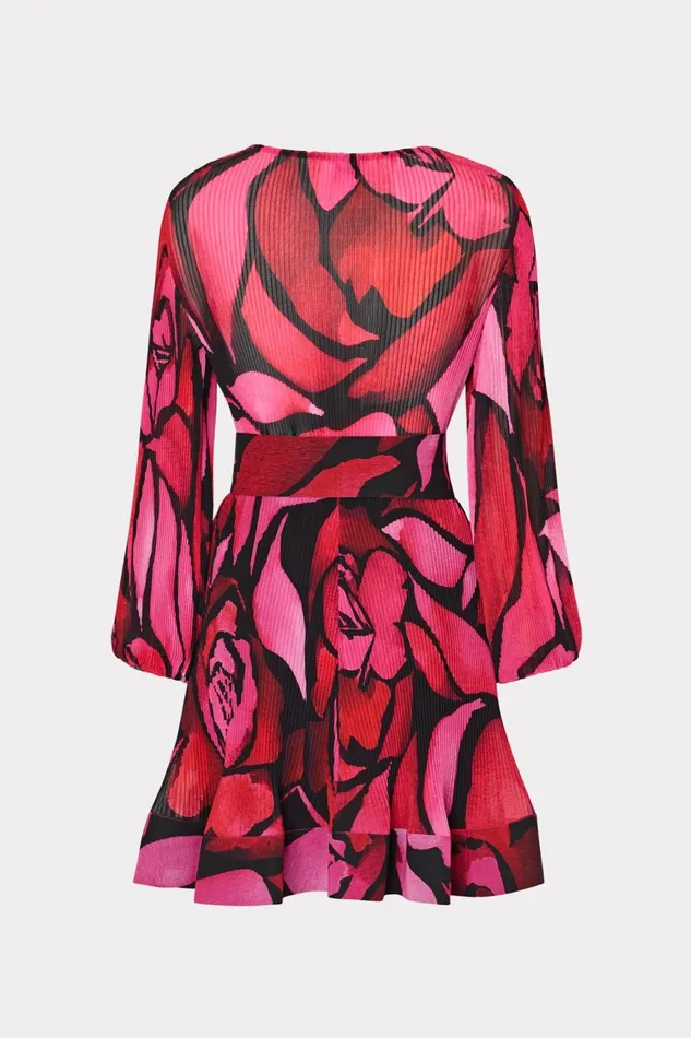 Milly Liv Dream Rose Pleated Dress Dream Rose Pink Women Dresses