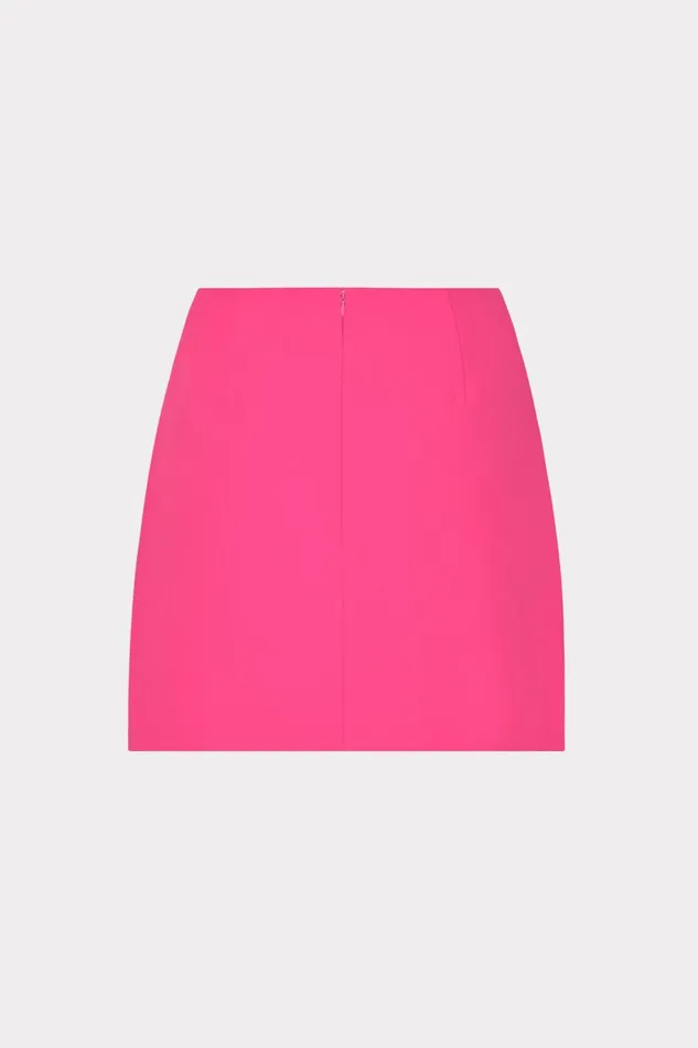 Milly Lizzy Cady Mini Skirt Milly Pink Women Skirts