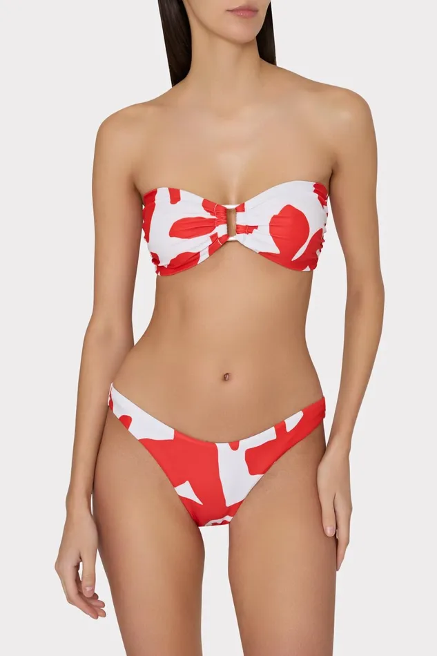 Milly Margot Grand Foliage Bottom Redwhite Women Swim and Coverups Milly Margot Grand Foliage Bottom Redwhite Women Swim and Coverups