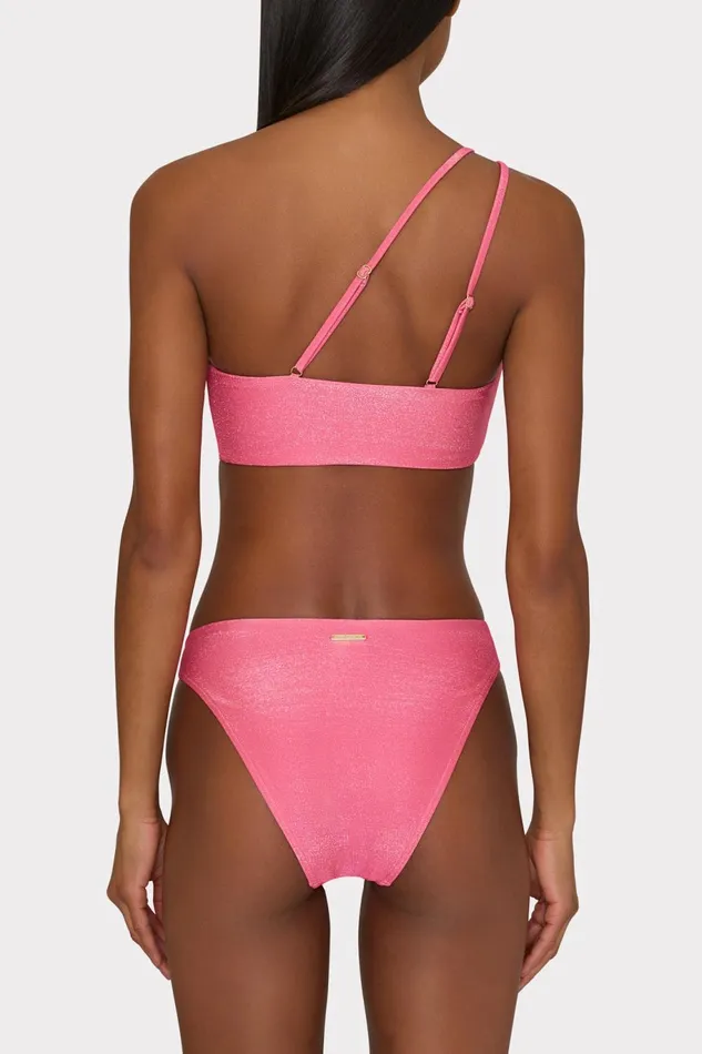 Milly ORing Bikini Bottom Shimmer Pink Women Swim and Coverups Milly ORing Bikini Bottom Shimmer Pink Women Swim and Coverups