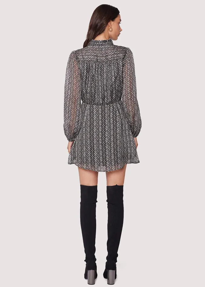 Mira Mini Dress Blackivorymulti Women Lost Wander Dresses