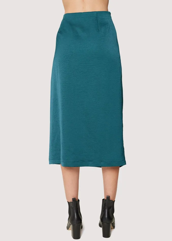 Modern Love Midi Skirt Teal Women Lost Wander Skirts