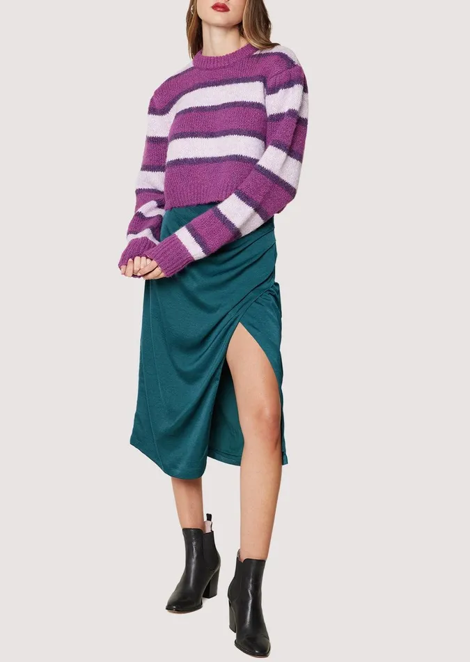 Modern Love Midi Skirt Teal Women Lost Wander Skirts