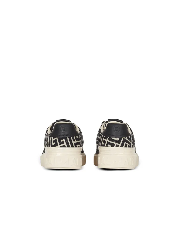 Monogram Jacquard BCourt Sneakers White Men Balmain Sneakers