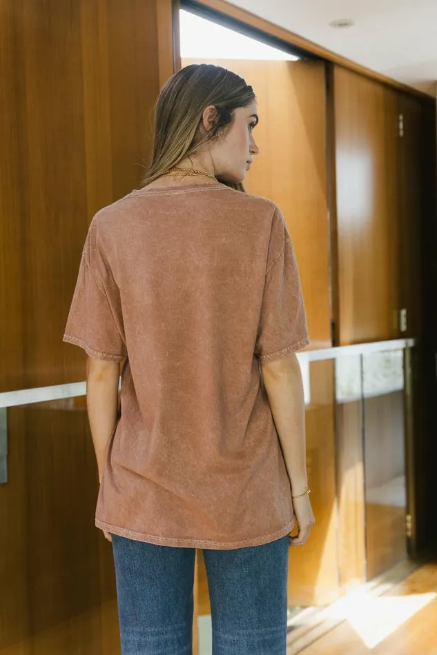 Mount Rainier Graphic Tee Mauve Women Bohme Tees and Tanks