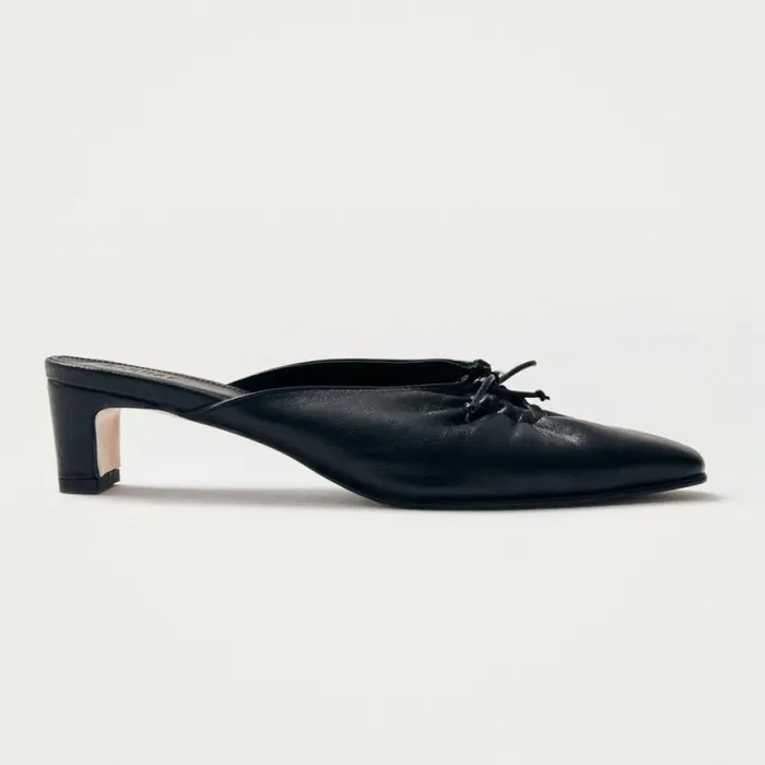 Mules Women ALOHAS Amar Black Leather Mules