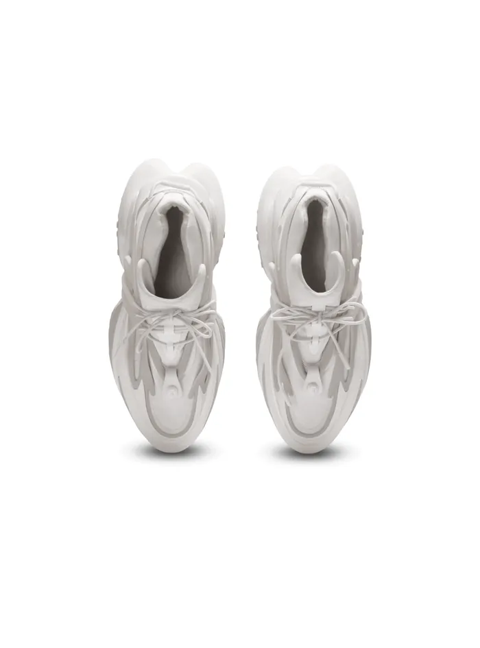 Neoprene And Leather Unicorn Lowtop Sneakers White Men Balmain Sneakers
