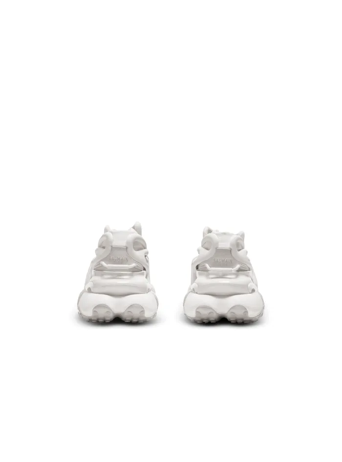Neoprene And Leather Unicorn Lowtop Sneakers White Men Balmain Sneakers